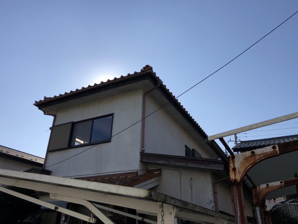 日高市内中古住宅リフォーム施工前外観画像です